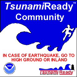 TsunamiReady Community sign